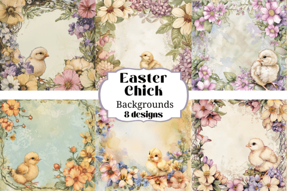 8 Easter Chick Digital Paper: A Crafter's Delight
