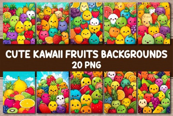 Adorable Kawaii Fruit Covers: A Sweet Design Bundle