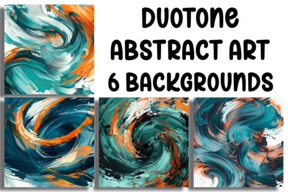Duotone Abstract Art Backgrounds: The Modern Design Edge