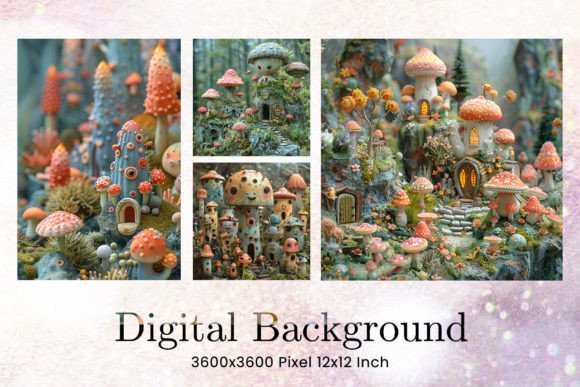 Fancy Mushroom Backgrounds Wallpaper: A Designer's Digital Canvas