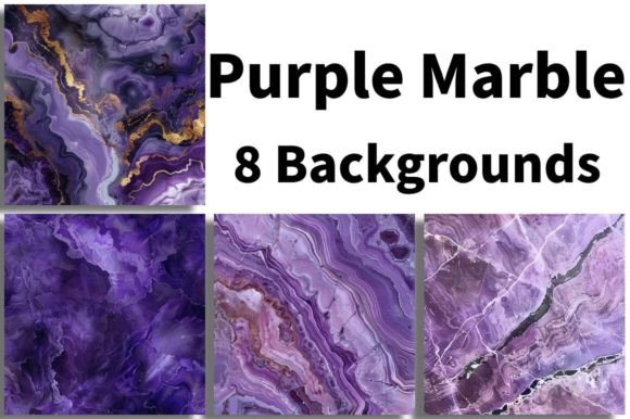 Infusing Projects with Regal Flair: The Purple Marble Backgrounds Collection