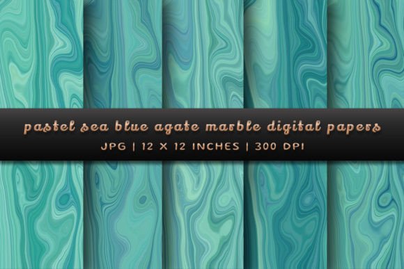 Pastel Sea Blue Agate Marble Backgrounds: A Designer's Guide