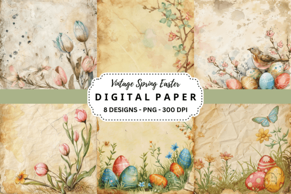 Timeless Charm: Using Vintage Spring Easter Backgrounds