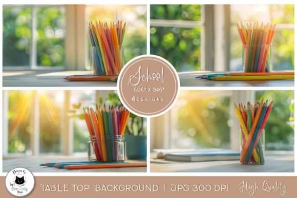 Transform Your Visuals: School Table Top Backgrounds