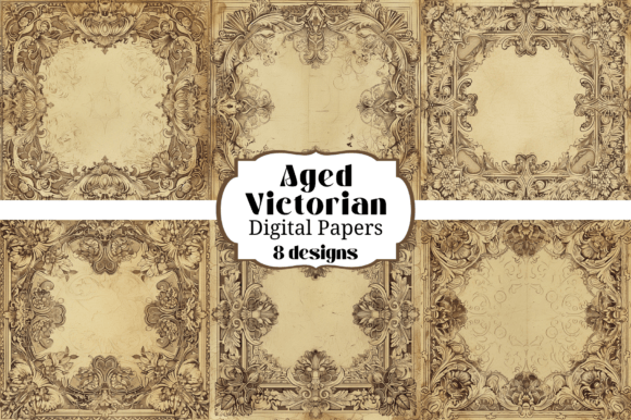 Unearthing Timeless Textures: Victorian Digital Papers