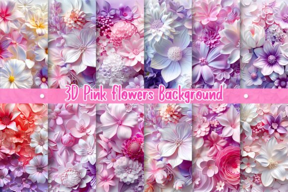 Unleashing Creativity with 3D Pink Flower Backgrounds