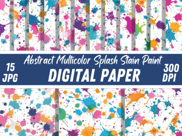 Unleashing Creativity with Abstract Multicolor Splash Backgrounds