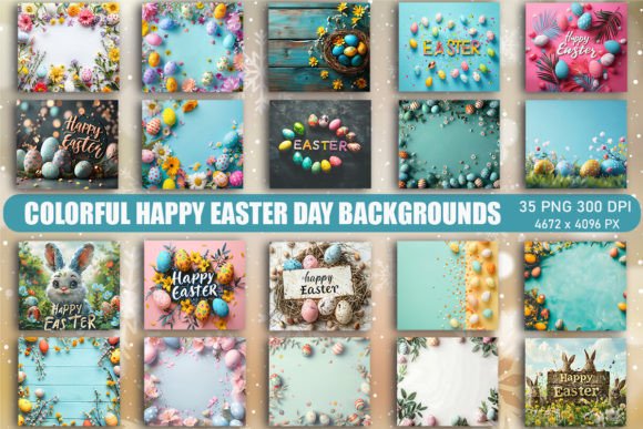 Vibrant Easter Backdrops for Your Spring Projects