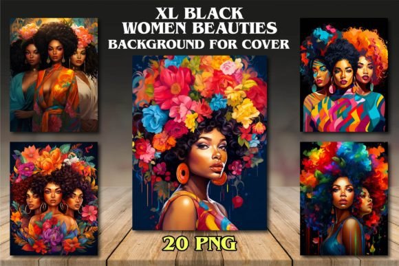 XL Black Women Beauties Backgrounds: Beyond the Canvas